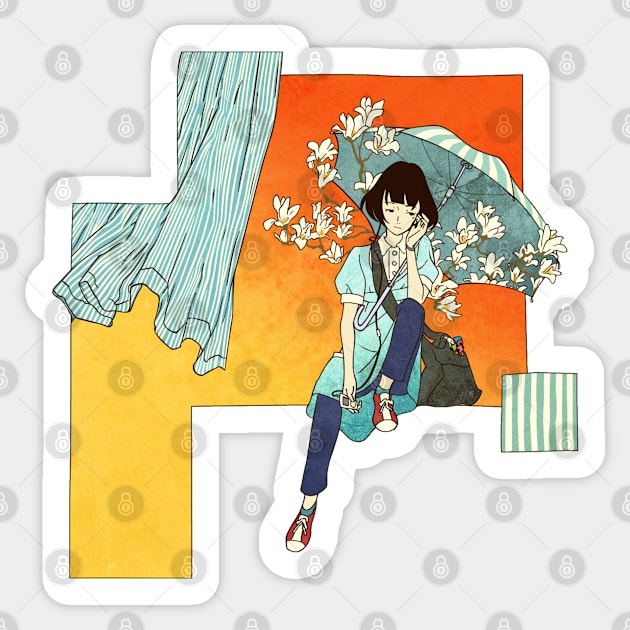 The Tatami Galaxy - Akashi Sticker by Milewq